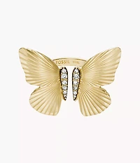 Sutton Butterfly Collection Gold-Tone Stainless Steel Center Focal Ring