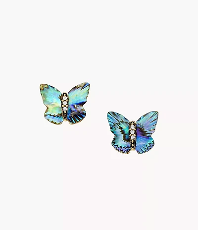 Sutton Butterfly Wings Multicolour Abalone Stud Earrings