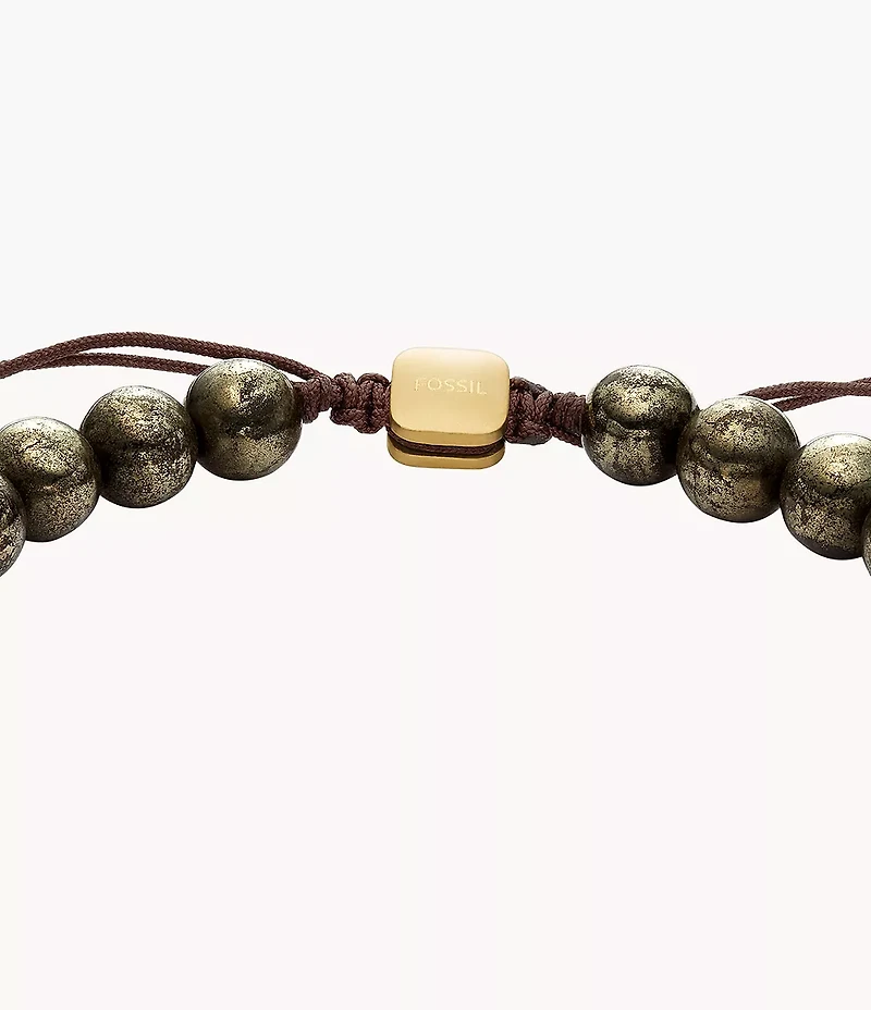 Galaxy Beads Grey Pyrite Beaded Bracelet