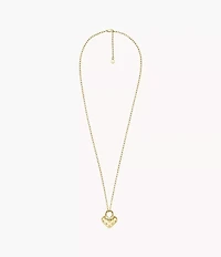 Sadie All My Love Gold-Tone Stainless Steel Heart Pendant Necklace