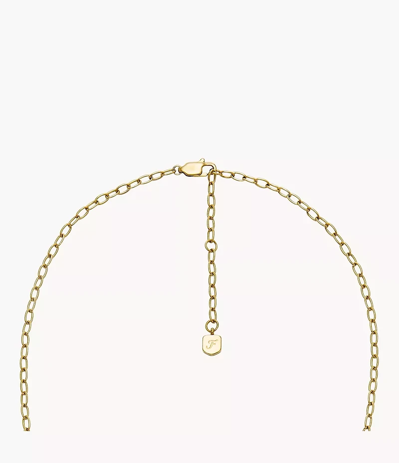 Sadie All My Love Gold-Tone Stainless Steel Heart Pendant Necklace