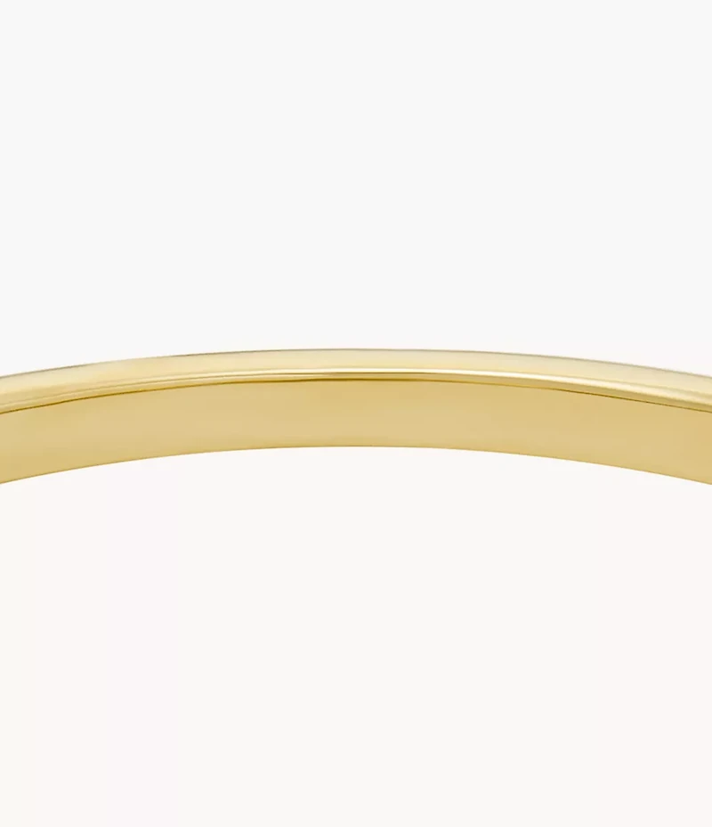 Sadie All My Love Gold-Tone Stainless Steel Heart Bangle Bracelet