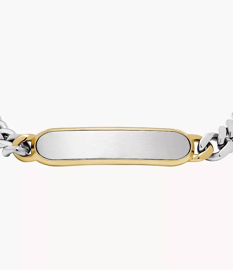 Ellis Two-Tone Stainless Steel ID Bracelet