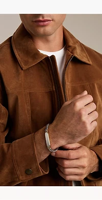 Ellis Two-Tone Stainless Steel ID Bracelet