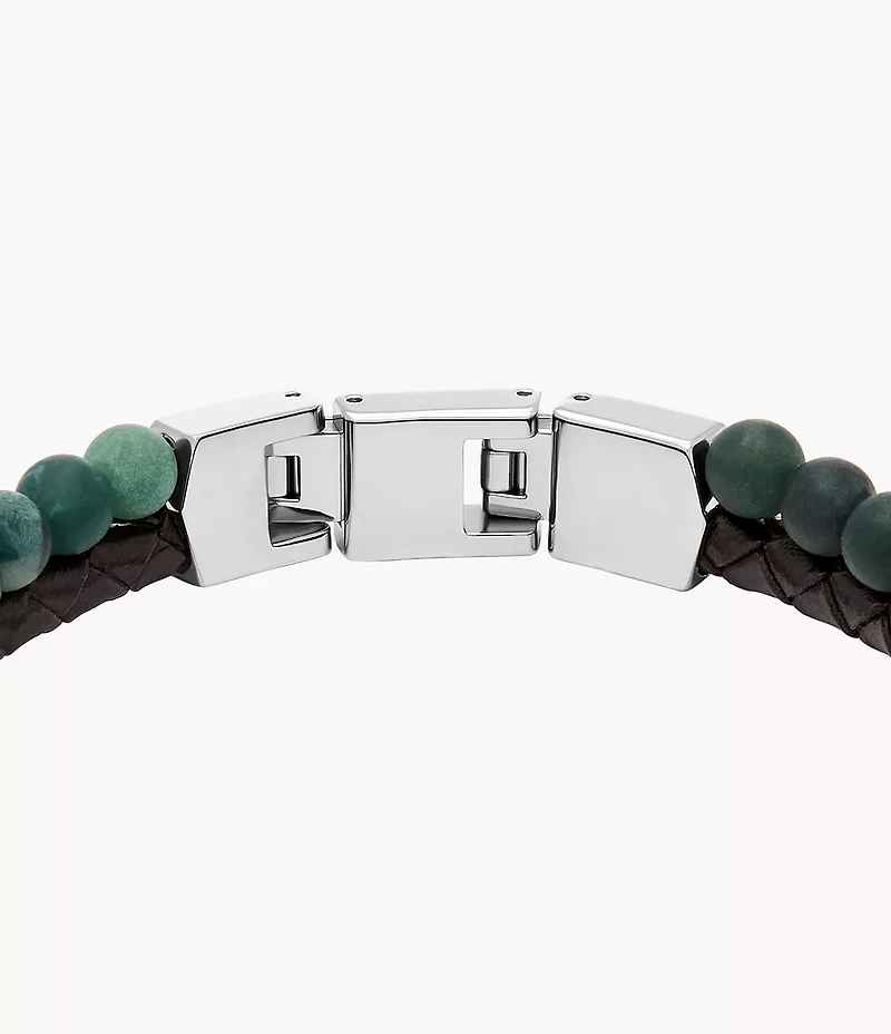 Townsman Beads Leather Multi-Strand Bracelet