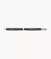Townsman Beads Leather Multi-Strand Bracelet