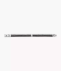 Townsman Beads Black Leather Multi-Strand Bracelet