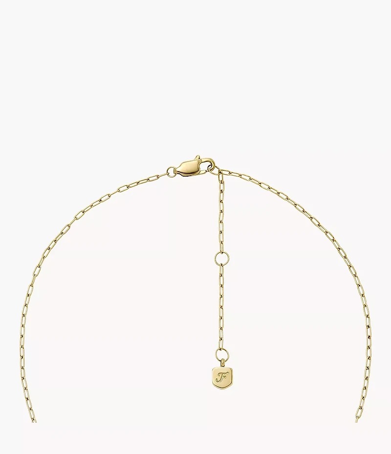 Sadie All My Love Gold-Tone Stainless Steel Heart Pendant Necklace