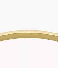 Ellis Pavé Glitz Gold-Tone Stainless Steel Bangle Bracelet