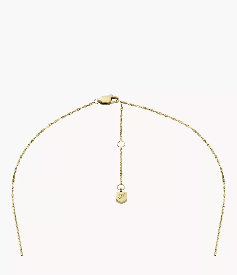 Merrit Classic Mother-of-Pearl Gold-Tone Stainless Steel Pendant Necklace