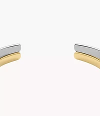 Ellis Domed Collection Two-Tone Stainless Steel Cuff Bracelet