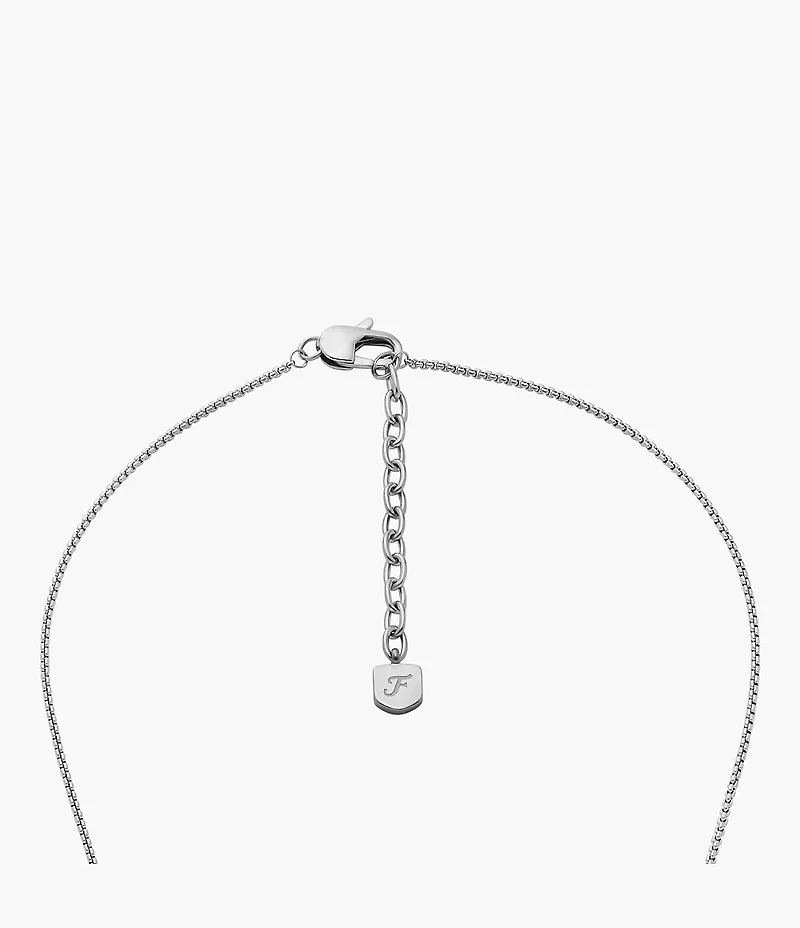 Machine Knurled Texture Stainless Steel Dog Tag Necklace