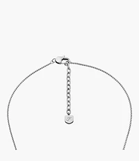 Machine Knurled Texture Stainless Steel Dog Tag Necklace
