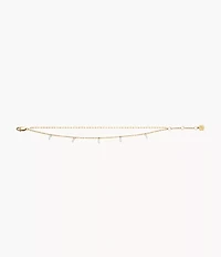 Ellis Shaky Glitz Gold-Tone Stainless Steel Multi-Strand Bracelet