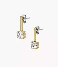 Ellis Shaky Glitz Gold-Tone Stainless Steel Drop Earrings