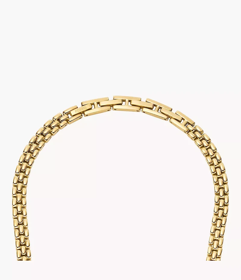 Arden Watch Links Gold-Tone Stainless Steel Chain Necklace