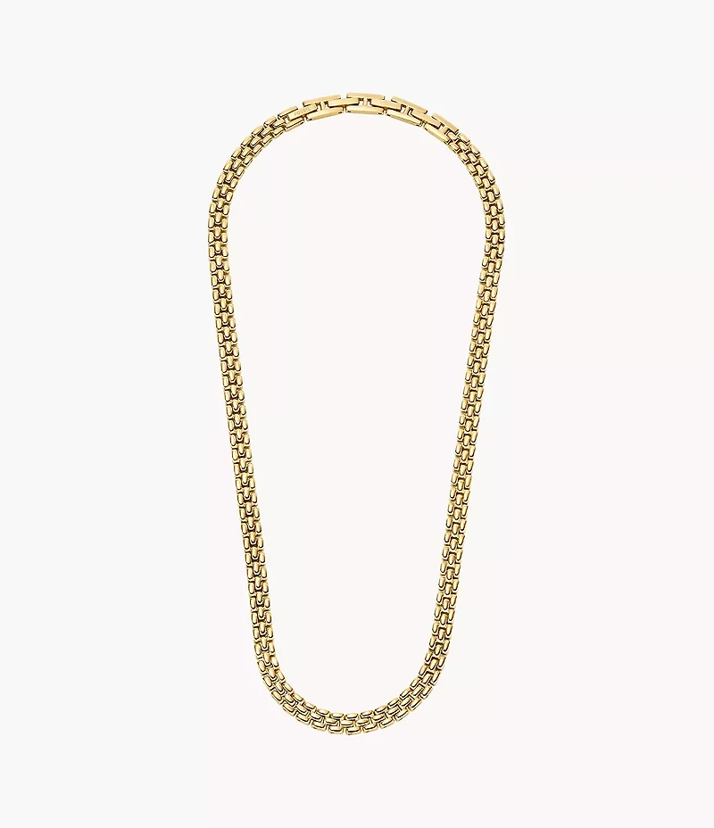 Arden Watch Links Gold-Tone Stainless Steel Chain Necklace