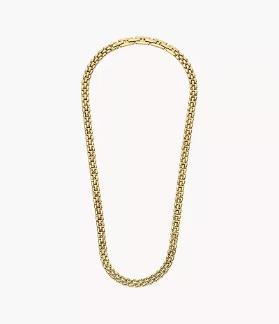Arden Watch Links Gold-Tone Stainless Steel Chain Necklace