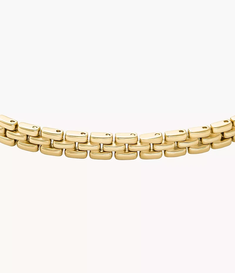 Arden Watch Links Gold-Tone Stainless Steel Chain Bracelet
