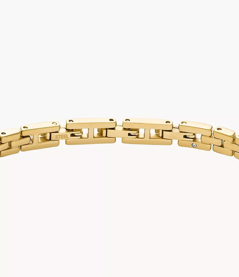 Arden Watch Links Gold-Tone Stainless Steel Chain Bracelet
