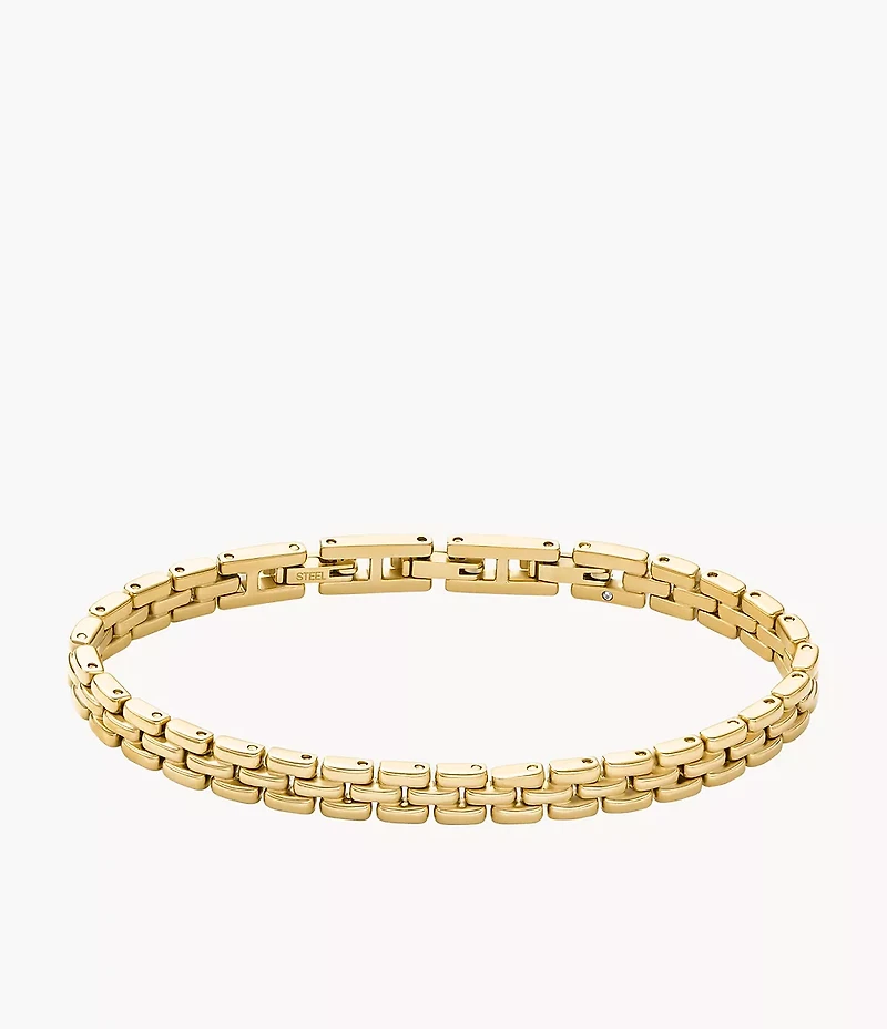 Arden Watch Links Gold-Tone Stainless Steel Chain Bracelet