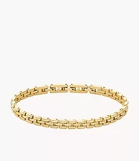 Arden Watch Links Gold-Tone Stainless Steel Chain Bracelet