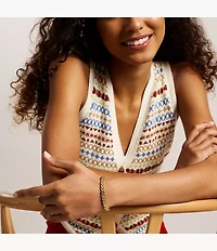 Arden Watch Links Gold-Tone Stainless Steel Chain Bracelet