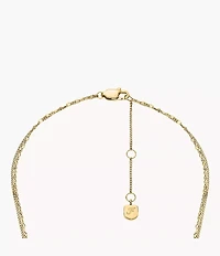 Sutton Horseshoe Gold-Tone Stainless Steel Multi Strand Necklace