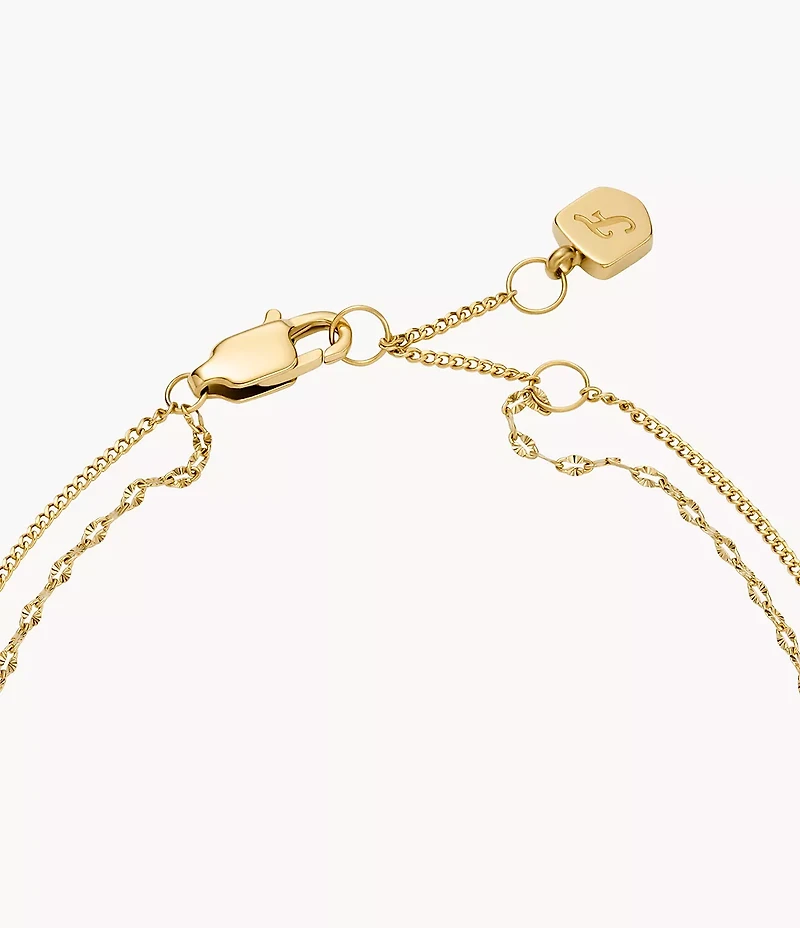 Sutton Horseshoe Gold-Tone Stainless Steel Multi Strand Bracelet