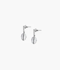 Merrit Timeless Mother Of Pearl Silver-Tone Stainless Steel Drop Earrings