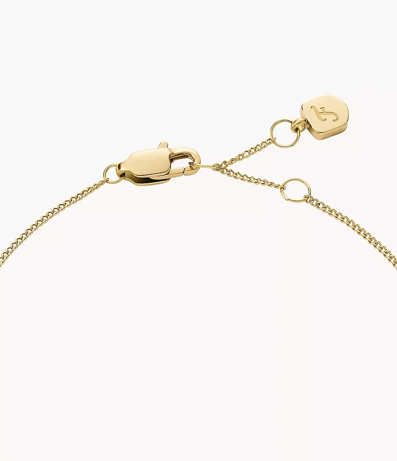 Sutton Pavé Butterfly Gold-Tone Stainless Steel Station Bracelet