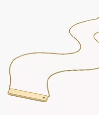 Sadie Gold-Tone Stainless Steel ID Necklace