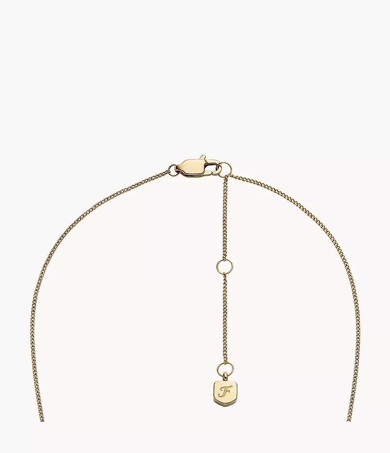 Sadie Gold-Tone Stainless Steel ID Necklace