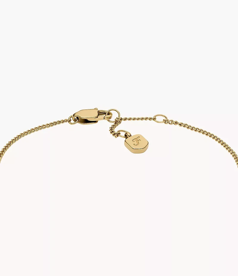 Sadie Gold-Tone Stainless Steel ID Bracelet