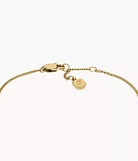 Sadie Gold-Tone Stainless Steel ID Bracelet