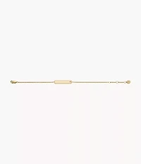 Sadie Gold-Tone Stainless Steel ID Bracelet