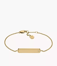 Sadie Gold-Tone Stainless Steel ID Bracelet