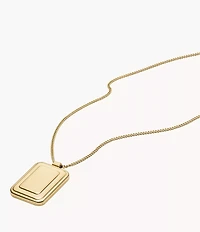 Raquel Gold-Tone Stainless Steel Pendant Necklace