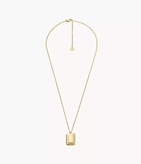 Raquel Gold-Tone Stainless Steel Pendant Necklace