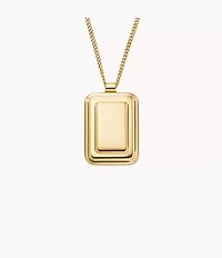 Raquel Gold-Tone Stainless Steel Pendant Necklace