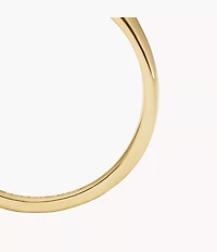 Raquel Gold-Tone Stainless Steel Signet Ring