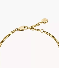 Raquel Gold-Tone Stainless Steel Chain Bracelet