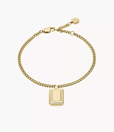 Raquel Gold-Tone Stainless Steel Chain Bracelet