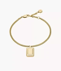 Raquel Gold-Tone Stainless Steel Chain Bracelet