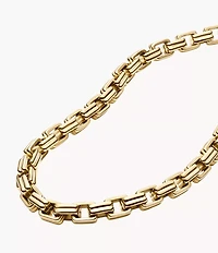 Raquel Bold Chains Gold-Tone Stainless Steel Chain Necklace
