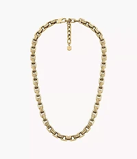 Raquel Bold Chains Gold-Tone Stainless Steel Chain Necklace