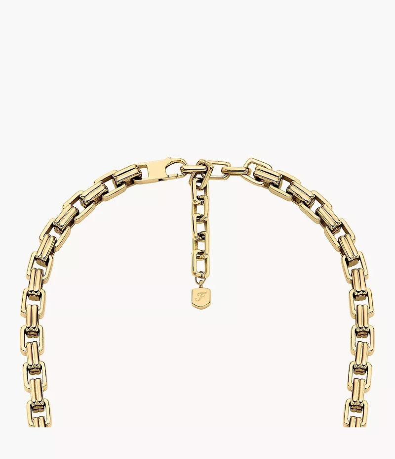 Raquel Bold Chains Gold-Tone Stainless Steel Chain Necklace