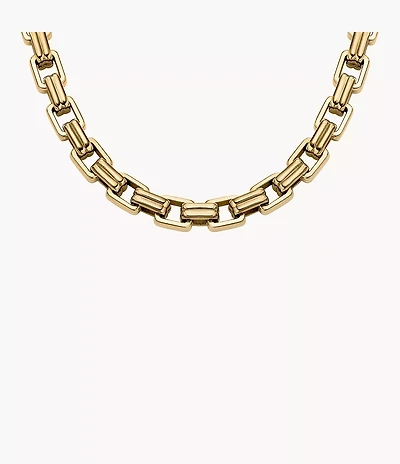 Raquel Bold Chains Gold-Tone Stainless Steel Chain Necklace