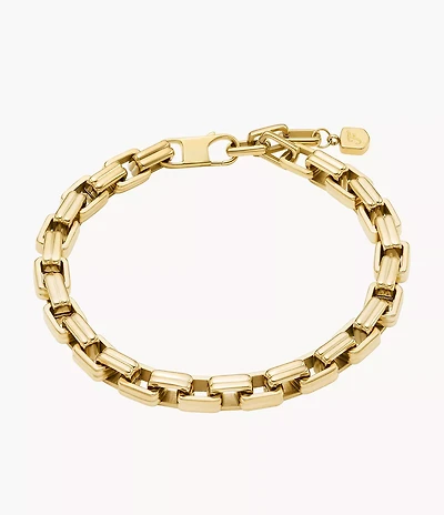 Raquel Bold Chains Gold-Tone Stainless Steel Chain Bracelet