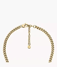 Sutton Gold-Tone Stainless Steel Heart Necklace